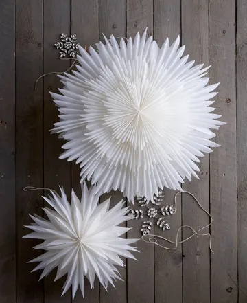 Ada snowflake hanging decoration - Silver-coloured, 10x10 cm - Lene Bjerre