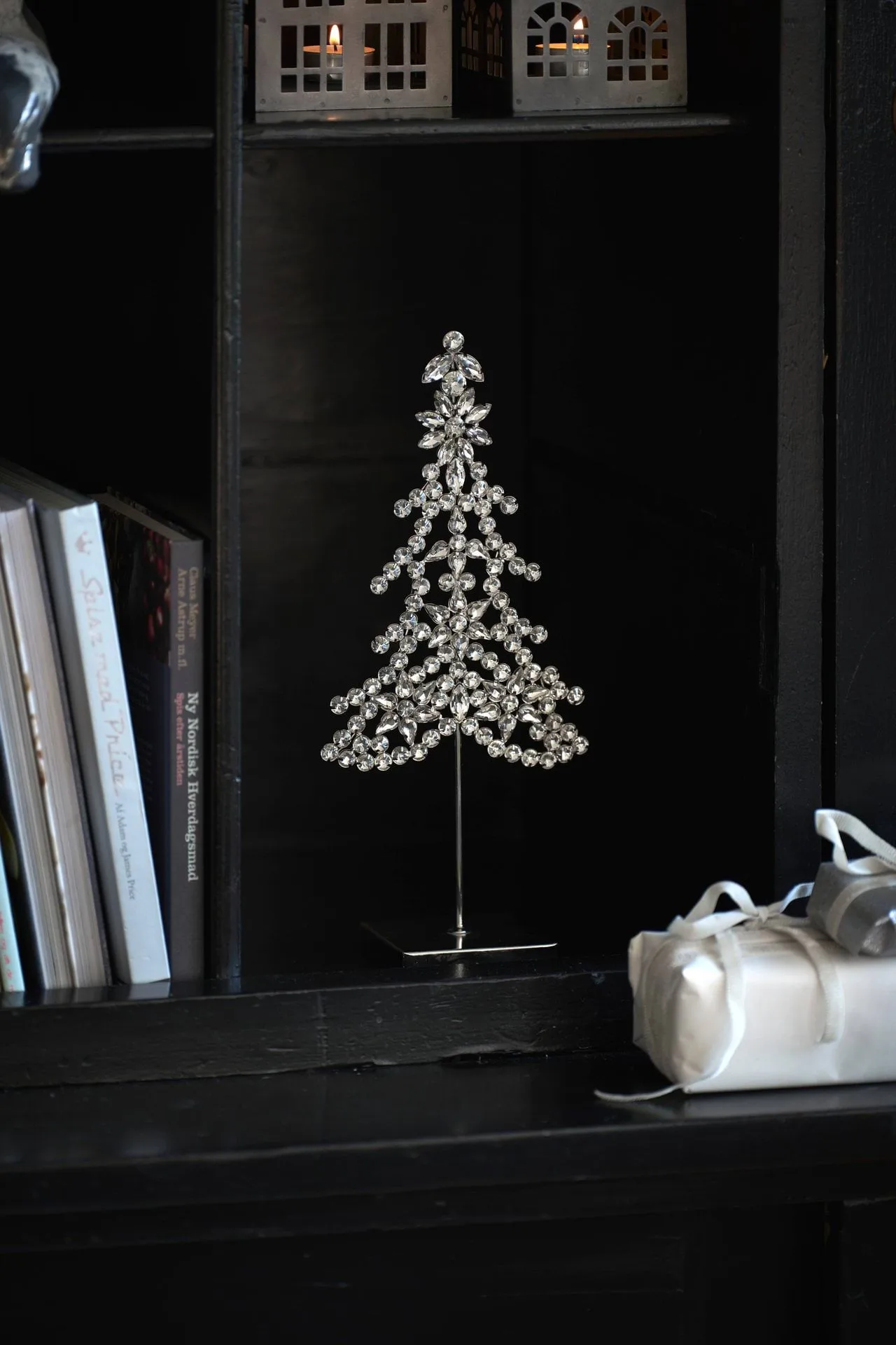 Ada tree decorative detail, Silver-coloured, 14x8x32 cm Lene Bjerre