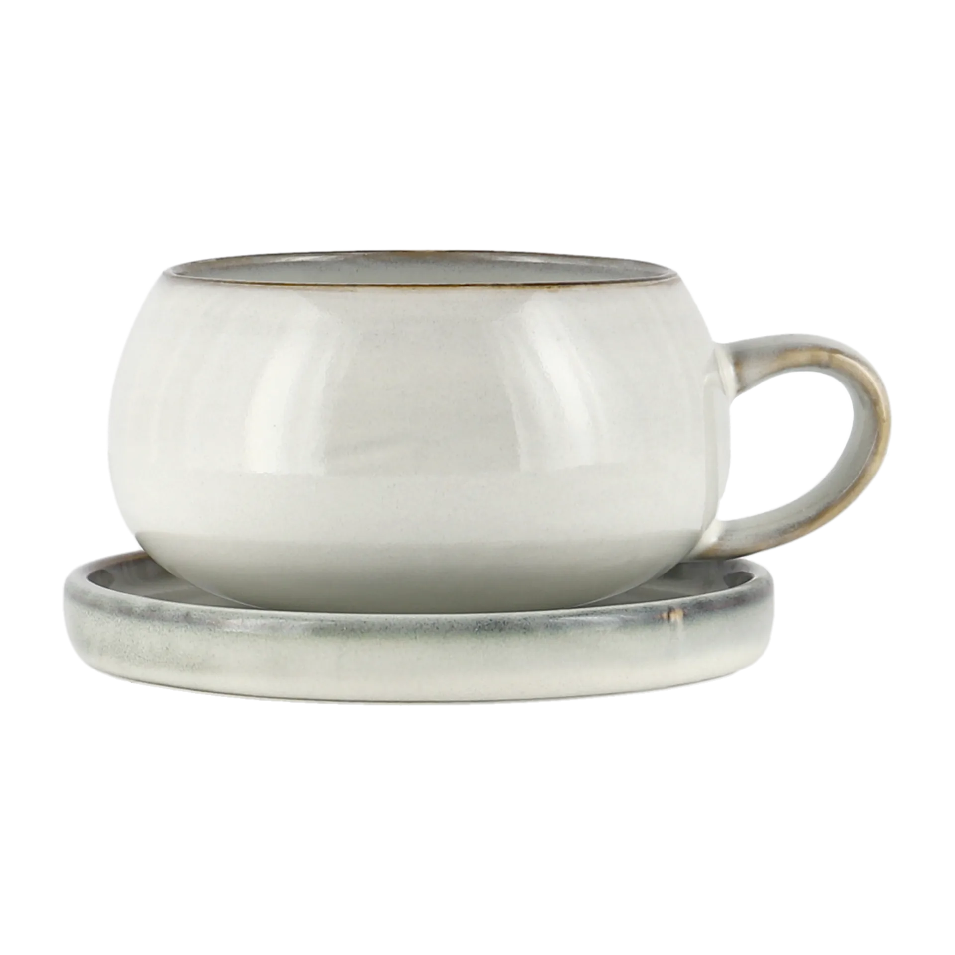Amera cup and saucer, white sands Lene Bjerre