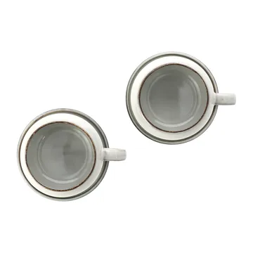 Amera cup and saucer - white sands - Lene Bjerre