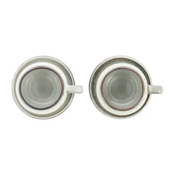 Amera espressocup with saucer - white sands - Lene Bjerre