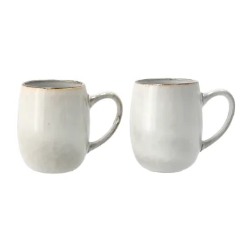 Amera mug with handle - white sands - Lene Bjerre