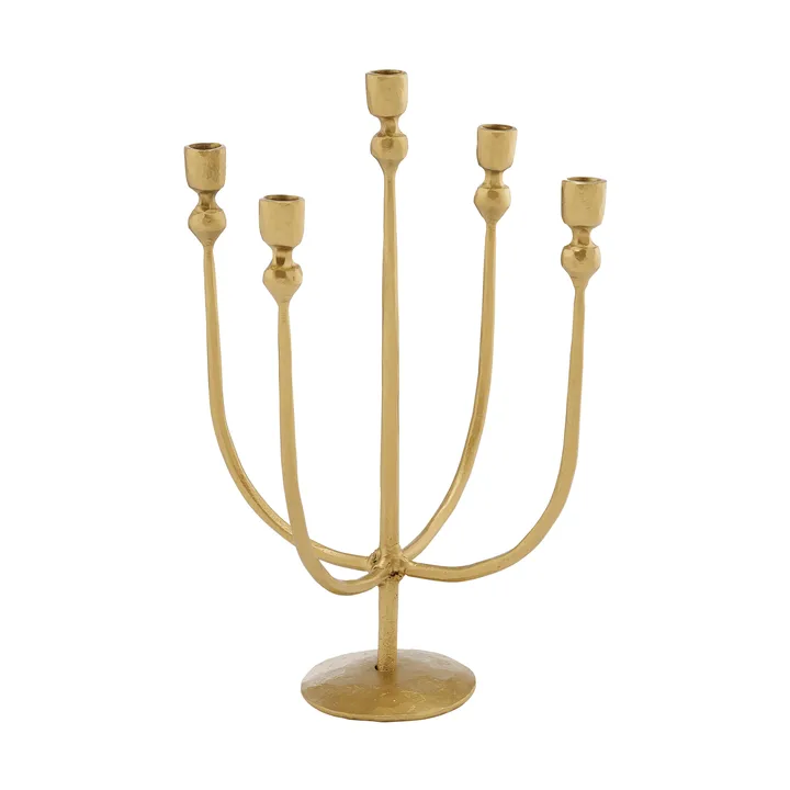 Imelia candle holder - Gold-coloured, 16x16x24.5 cm - Lene Bjerre