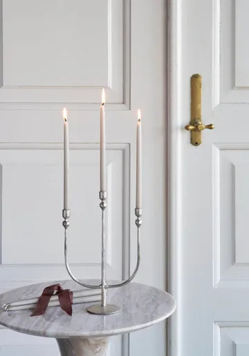 Imelia candle holder - Silver-coloured, 16x7x24.5 cm - Lene Bjerre