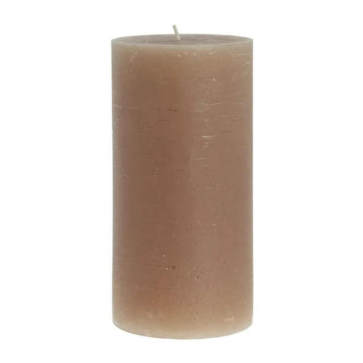 Lene Bjerre Rustic candle golden brown Ø10 cm - 20 cm - Lene Bjerre