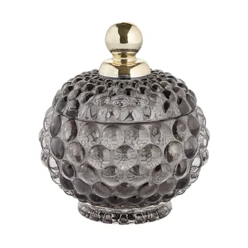 Miya storage jar with lid Ø10 cm - Dark grey - Lene Bjerre