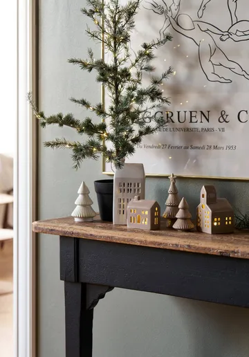 Mythel tree decorative detail - White, Ø8.2xH13.3 cm - Lene Bjerre
