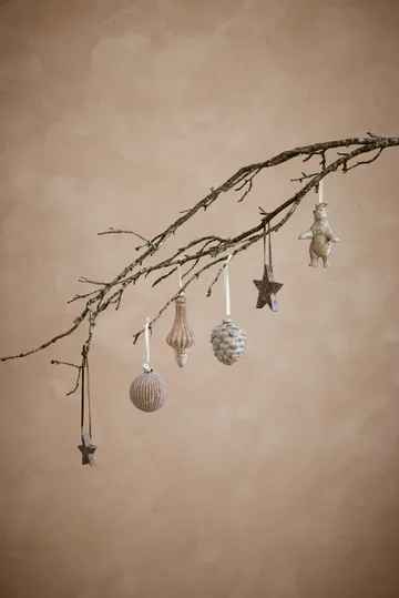 Norille Christmas tree decoration cone 10 cm - Off white - Lene Bjerre