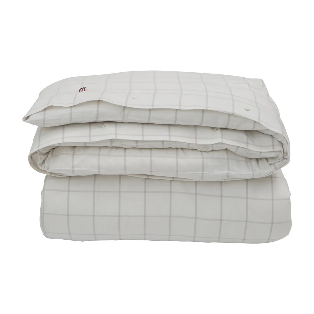 Hotel Light Flannel duvet cover 220x220 cm, White-light beige Lexington