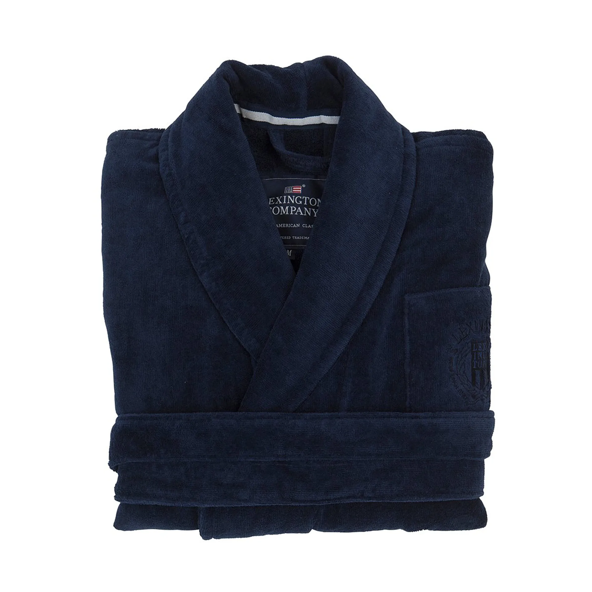 Hotel Velour bathrobe XL, Dress Blue Lexington