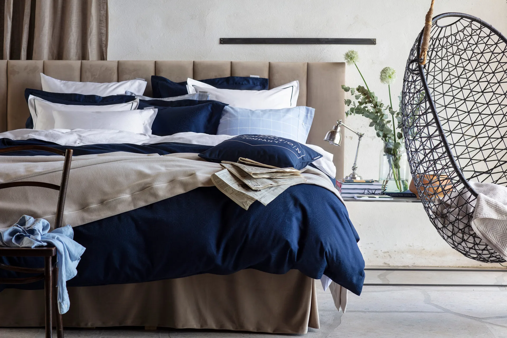 Hotel Velvet bedspread 160x240 cm, Beige Lexington