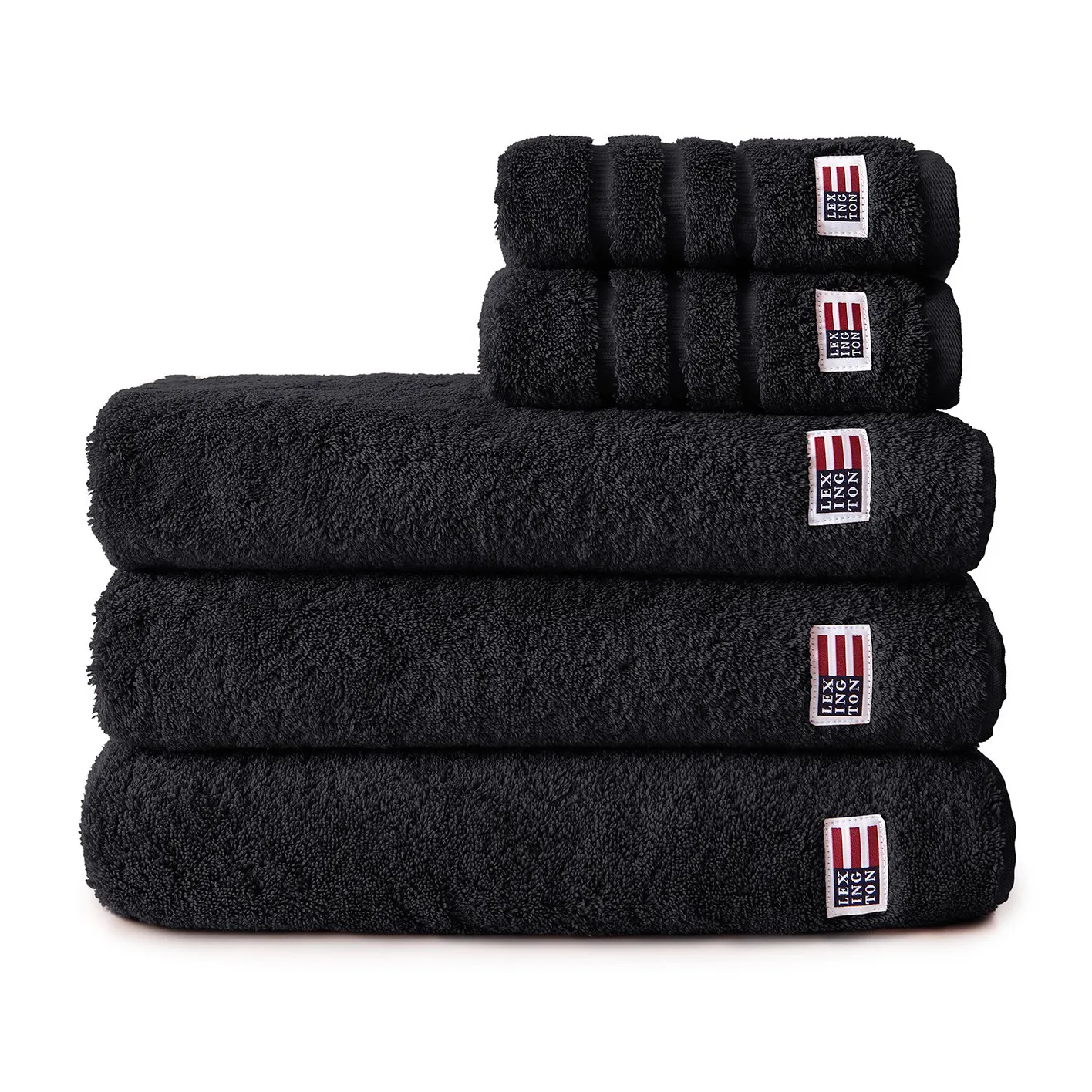 Icons Original bath towel 70x130 cm, black Lexington