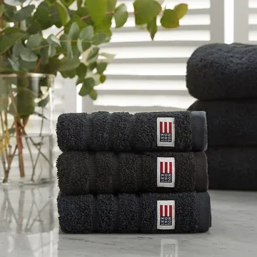 Icons Original towel 30x30 cm - black - Lexington