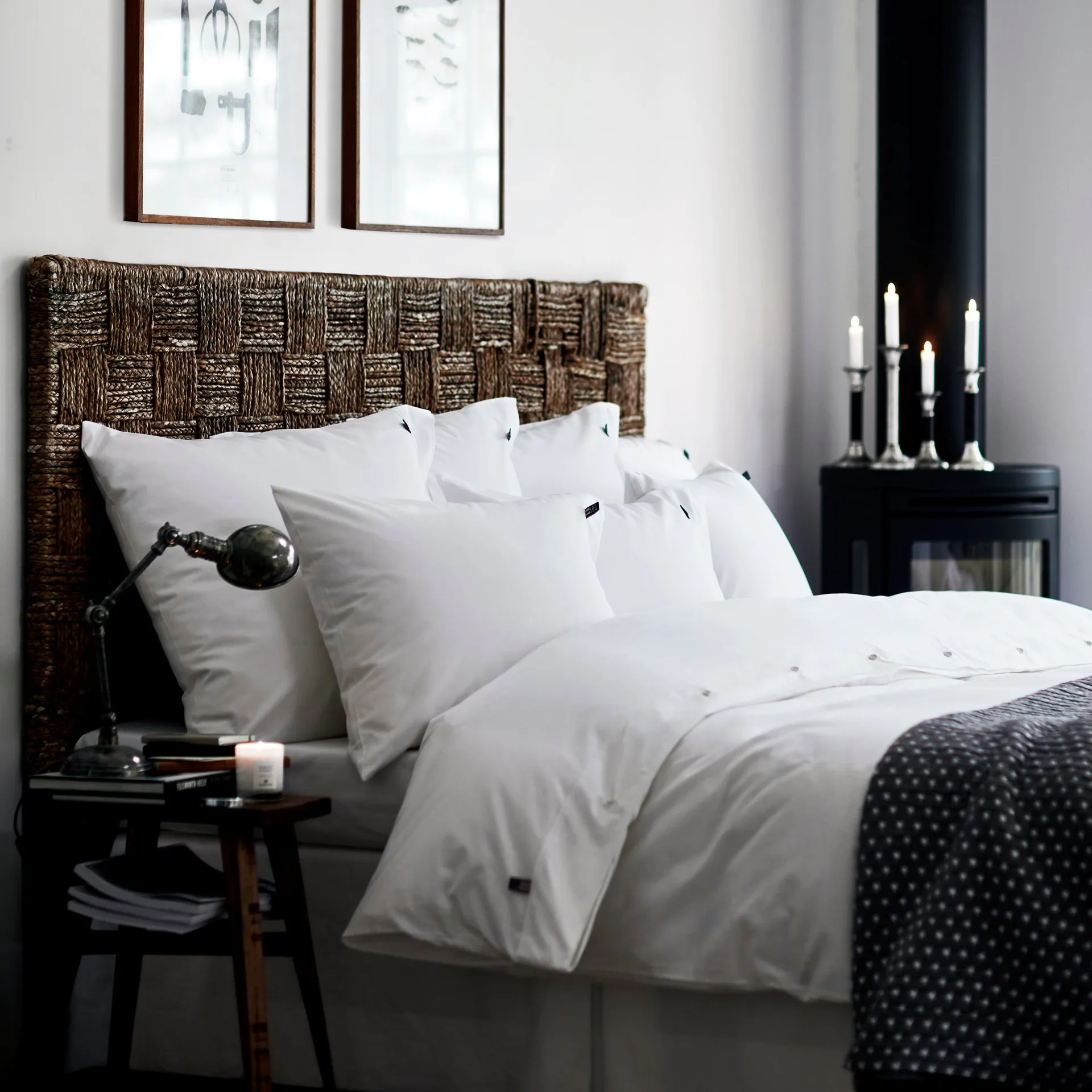 Icons Pin Point pillowcase 50x60 cm, white Lexington