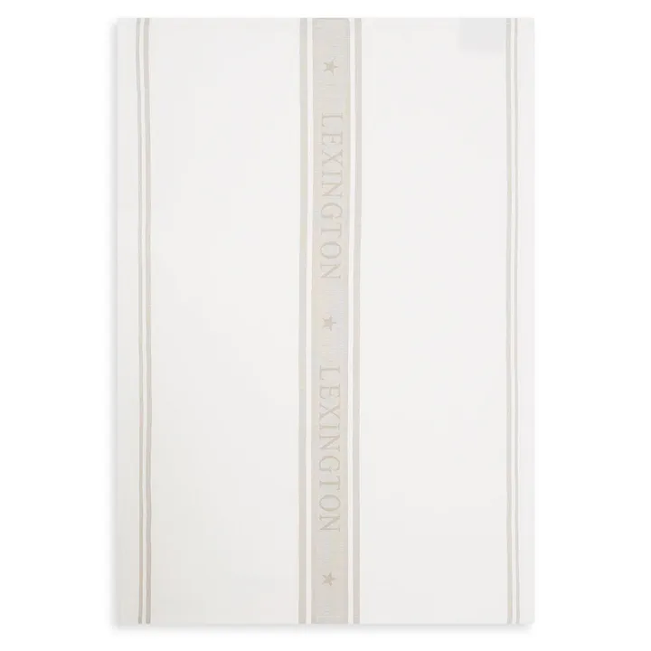 Icons Star kitchen towel 50x70 cm - white-beige - Lexington