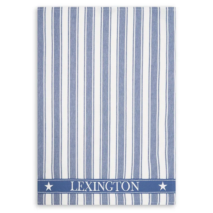 Icons Waffle Striped kitchen towel 50x70 cm - blue-white - Lexington