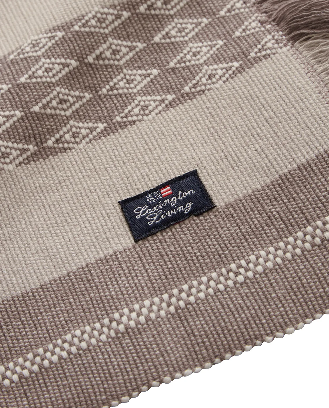Jacquard Striped placemat 40x50 cm, Beige Lexington