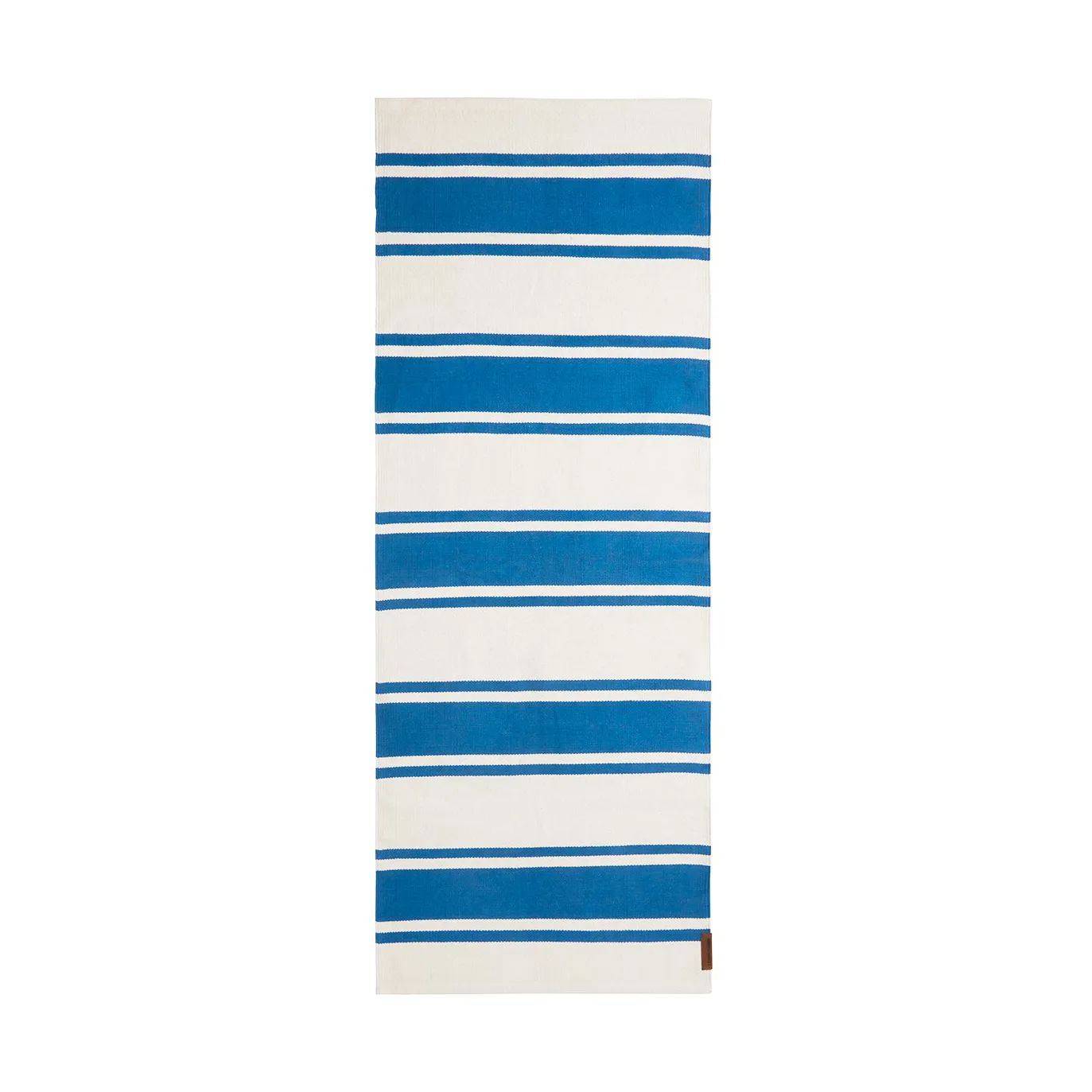 Organic Striped Cotton entrace rug 70x130 cm, Blue-white Lexington