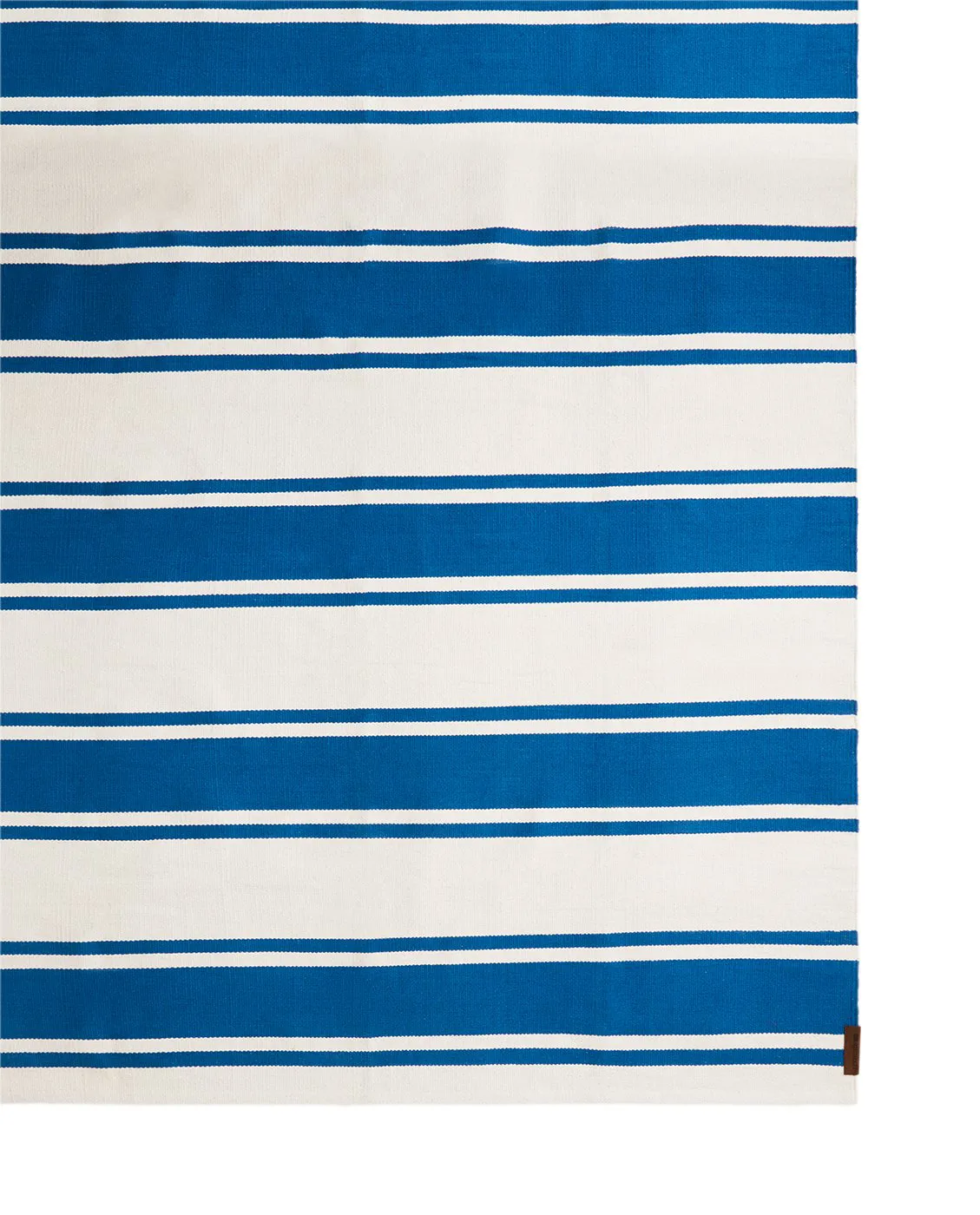 Organic Striped Cotton entrace rug 70x130 cm, Blue-white Lexington