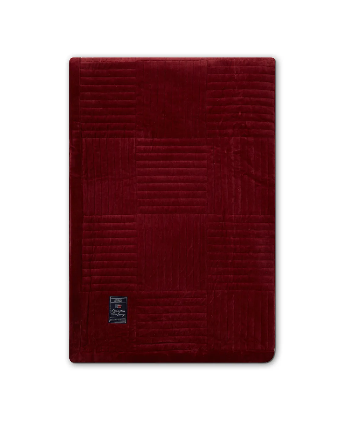 Quilted Cotton Velvet Star throw 160x240 cm, Red Lexington