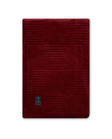Quilted Cotton Velvet Star throw 160x240 cm - Red - Lexington