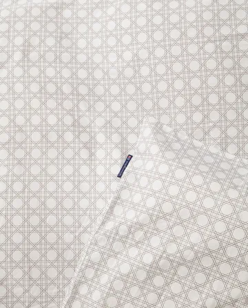 Rattan Printed bedding set 220x220 cm - White - Lexington