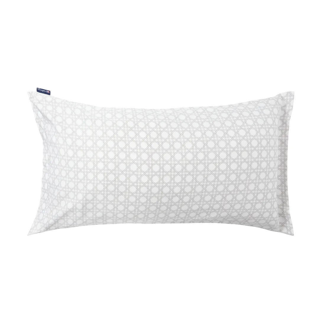 Rattan Printed pillowcase 50x90 cm, White Lexington
