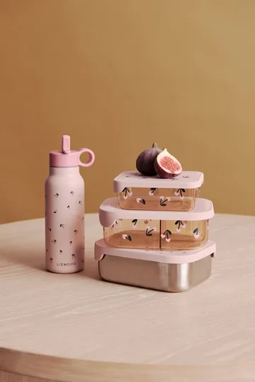 Arthur lunchbox 13.5x17 cm - Mini Cherry heart-Rosey - Liewood