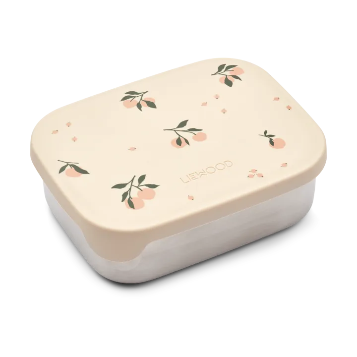 Arthur lunchbox 13.5x17 cm - Peach-Sea shell mix - Liewood