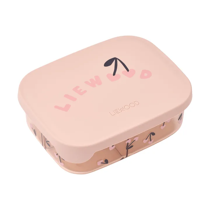 Arthur Tritan lunch box 13.5x17 cm - Cherry heart liewood-Rosey - Liewood