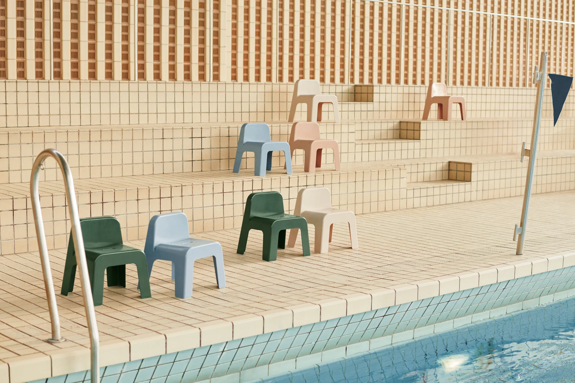 Chase barstool, Beach blue Liewood