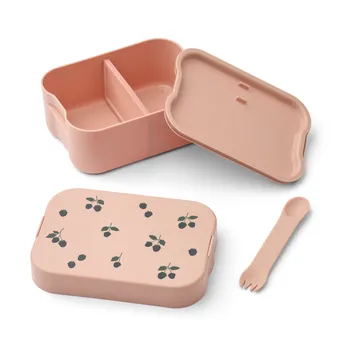 Chelsey printed lunchbox set 2 pieces - Berry-Pale Tuscany - Liewood