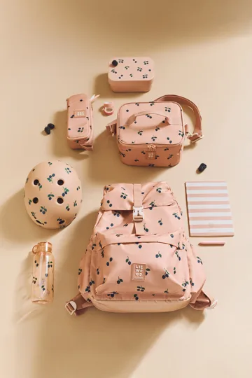 Chelsey printed lunchbox set 2 pieces - Berry-Pale Tuscany - Liewood