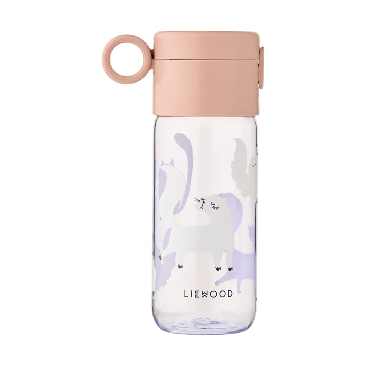Clemence water bottle 35 cl - Cat-Warm lilac - Liewood