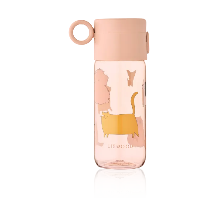 Clemence water bottle 35 cl - Cats and Dogs-Sandy - Liewood