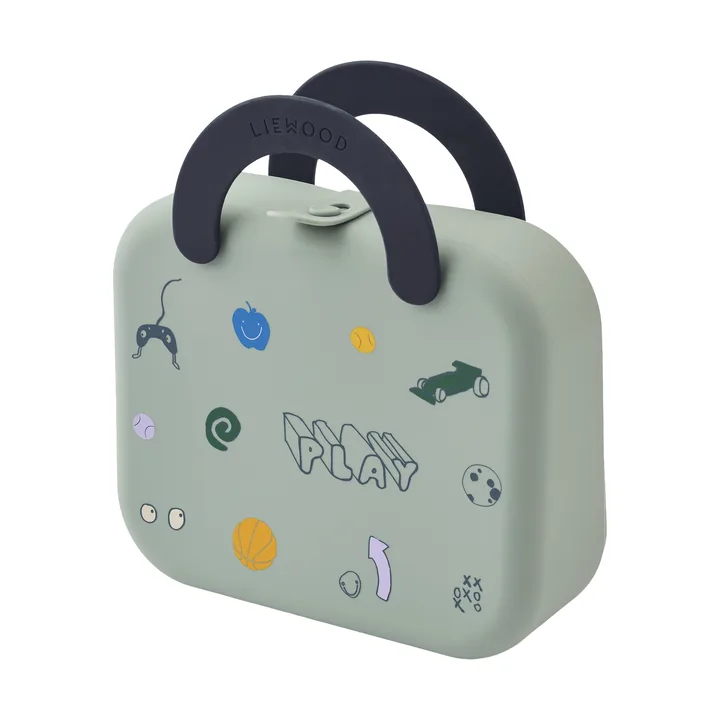 Elara lunch box - Play-Dusty Peppermint - Liewood