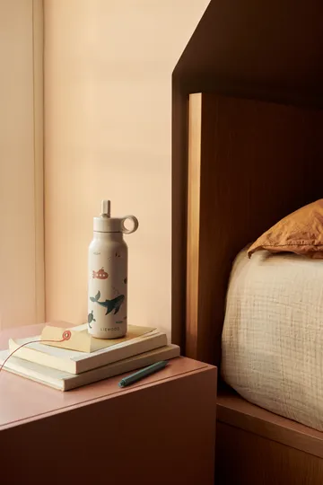 Falk water bottle 35 cl - Sea creature-Sandy - Liewood