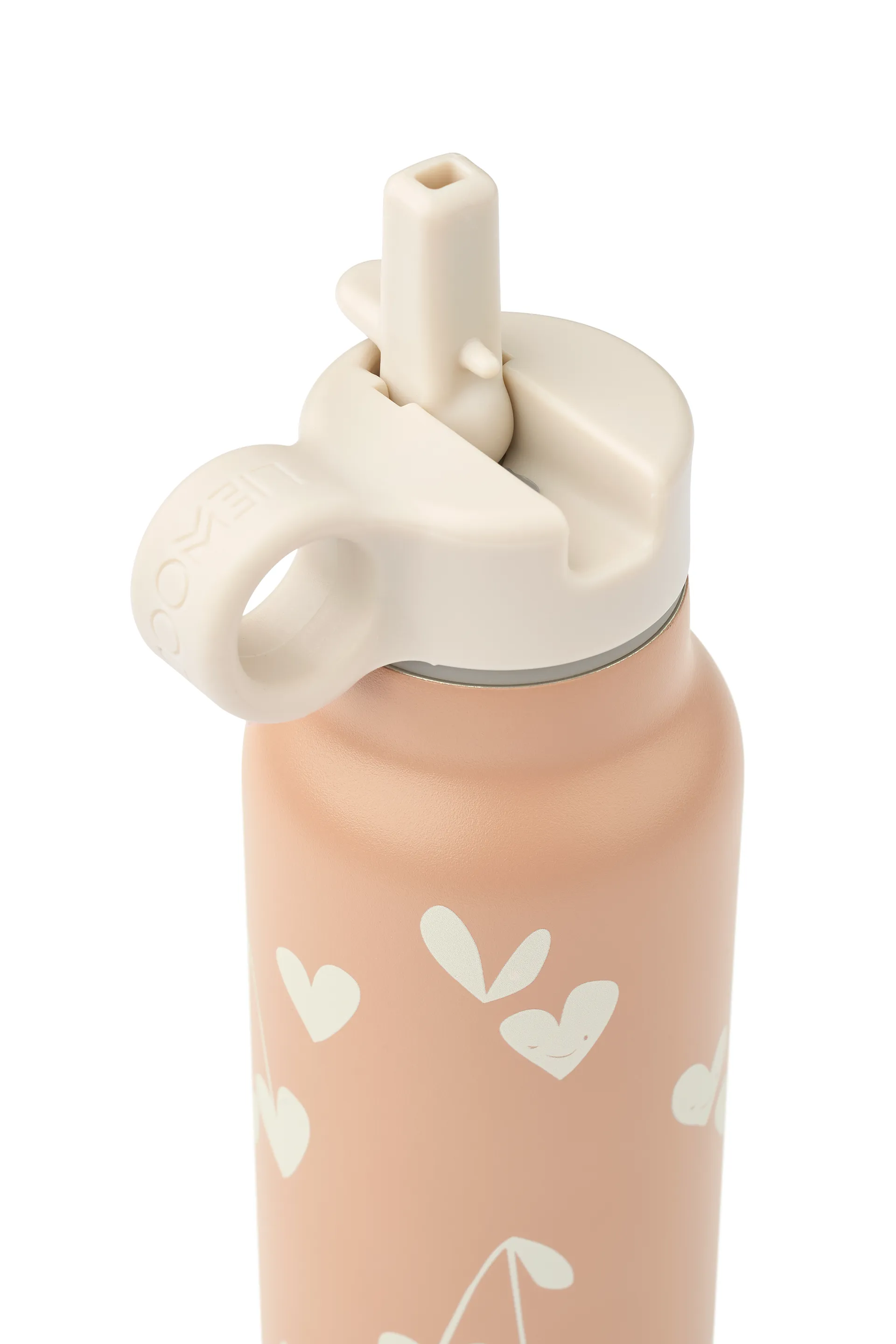 Falk water bottle 35 cl, Sweethearts-pale tuscany Liewood