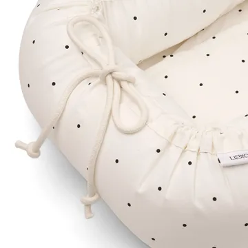 Gro printed babynest - Classic dot creme de la creme - Liewood