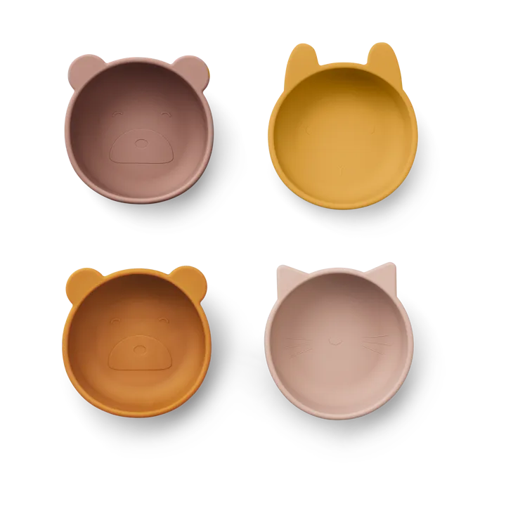 Iggy silicone bowl 4 pieces - Rose mix - Liewood