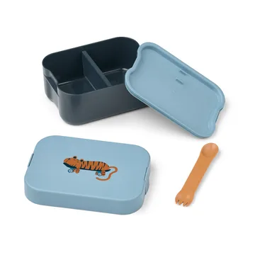 Kamil lunch box 19.7x14.1 cm - Tiger-beach blue - Liewood