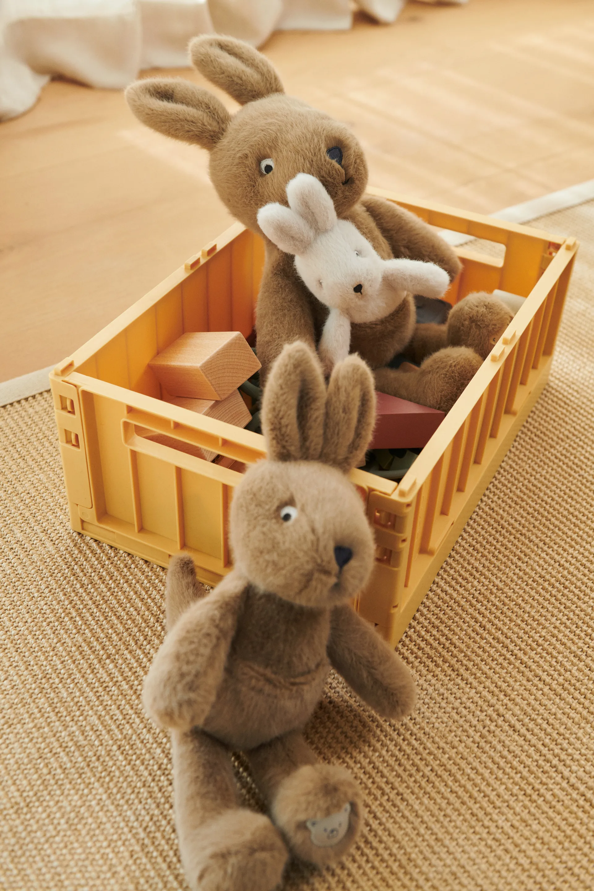 Kelly Kangaroo Mommy & Me kangaroo plush toy, Dune Liewood