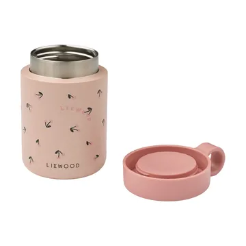 Kiani printed insulated bottle - Mini cherry heart-rosey - Liewood