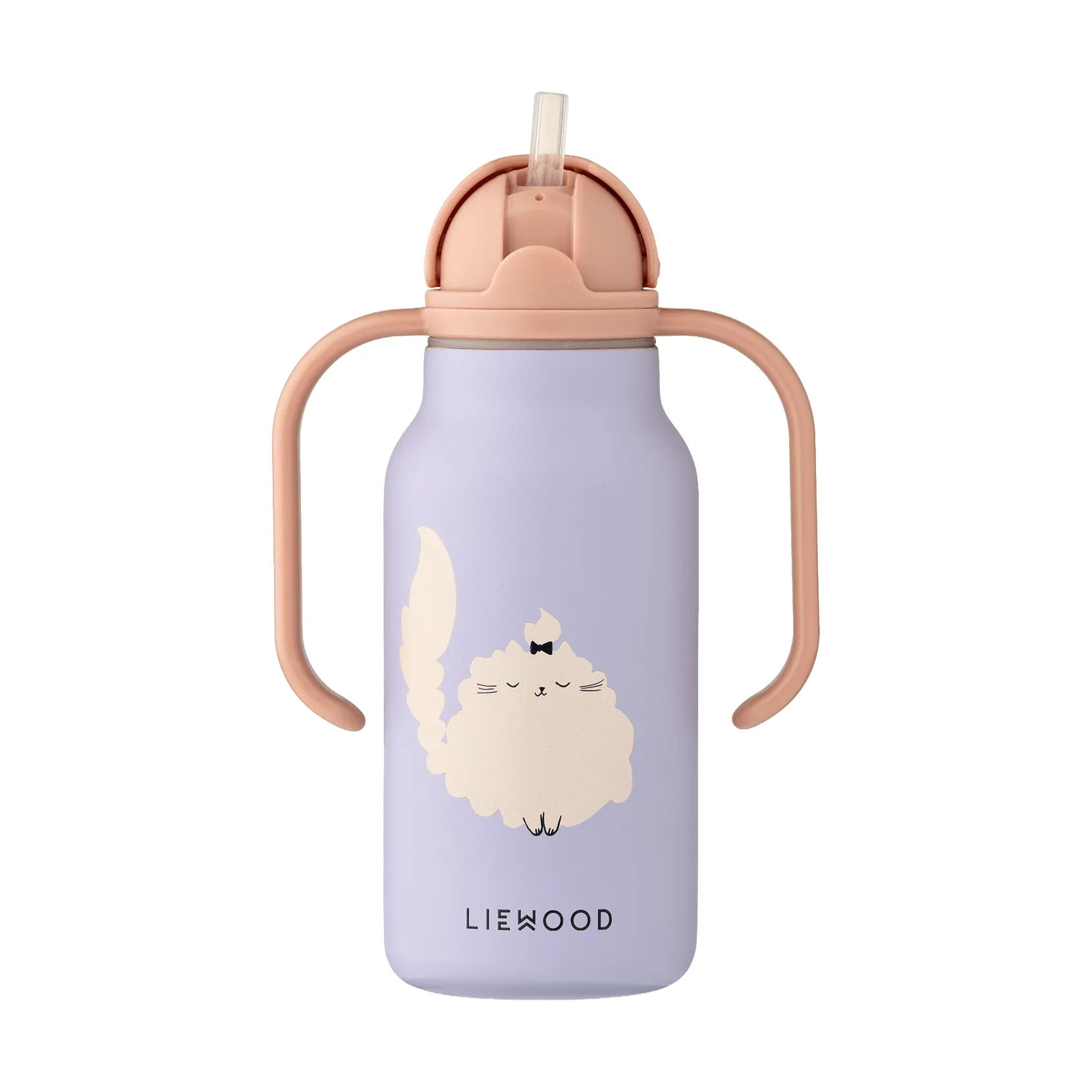 Kimmie water bottle 25 cl, Cat-Warm lilac Liewood