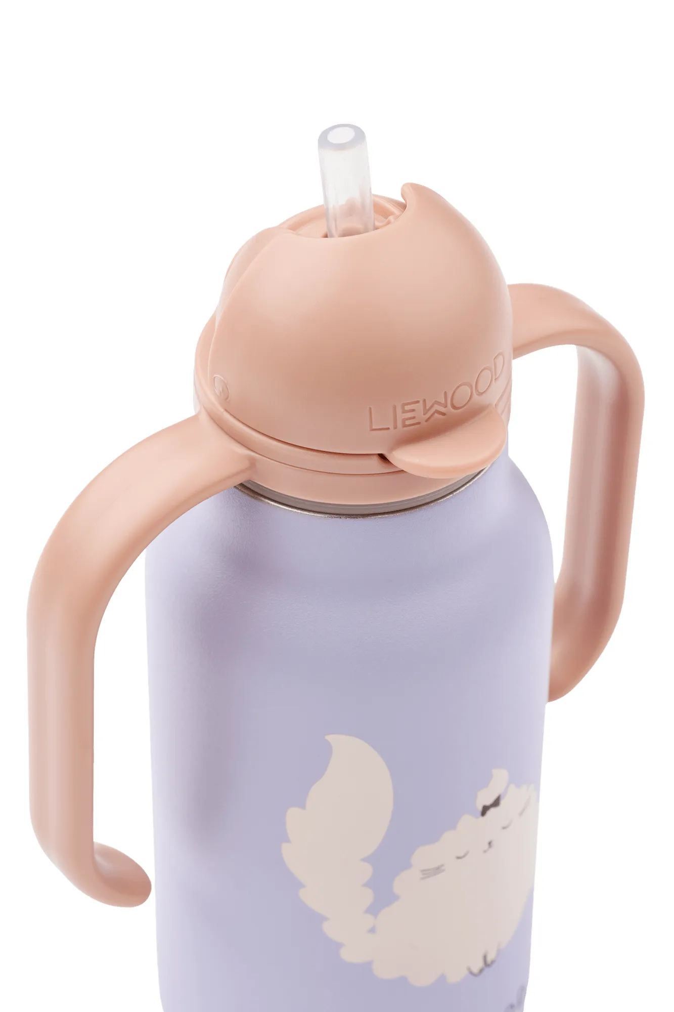 Kimmie water bottle 25 cl, Cat-Warm lilac Liewood