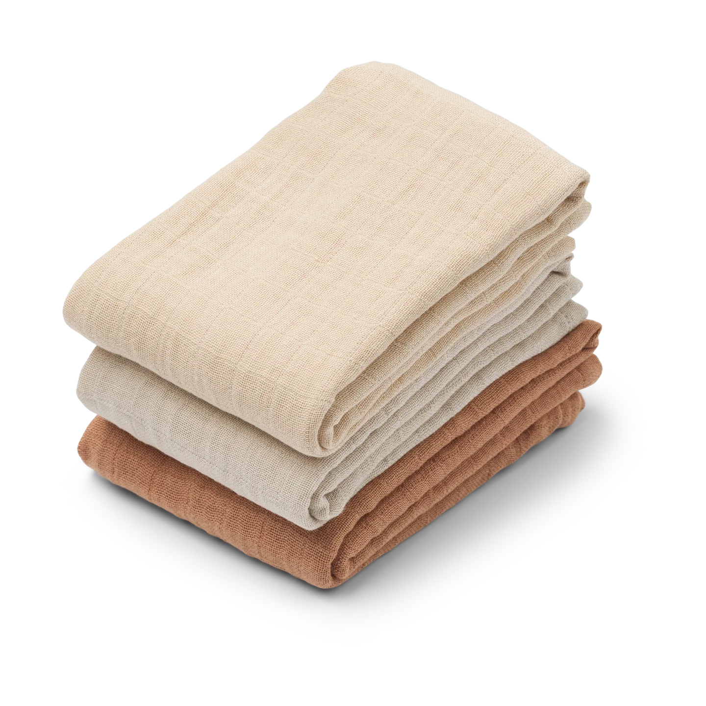 Lewis muslin blanket 3 pieces 65x65 cm, Tuscany rose mix Liewood
