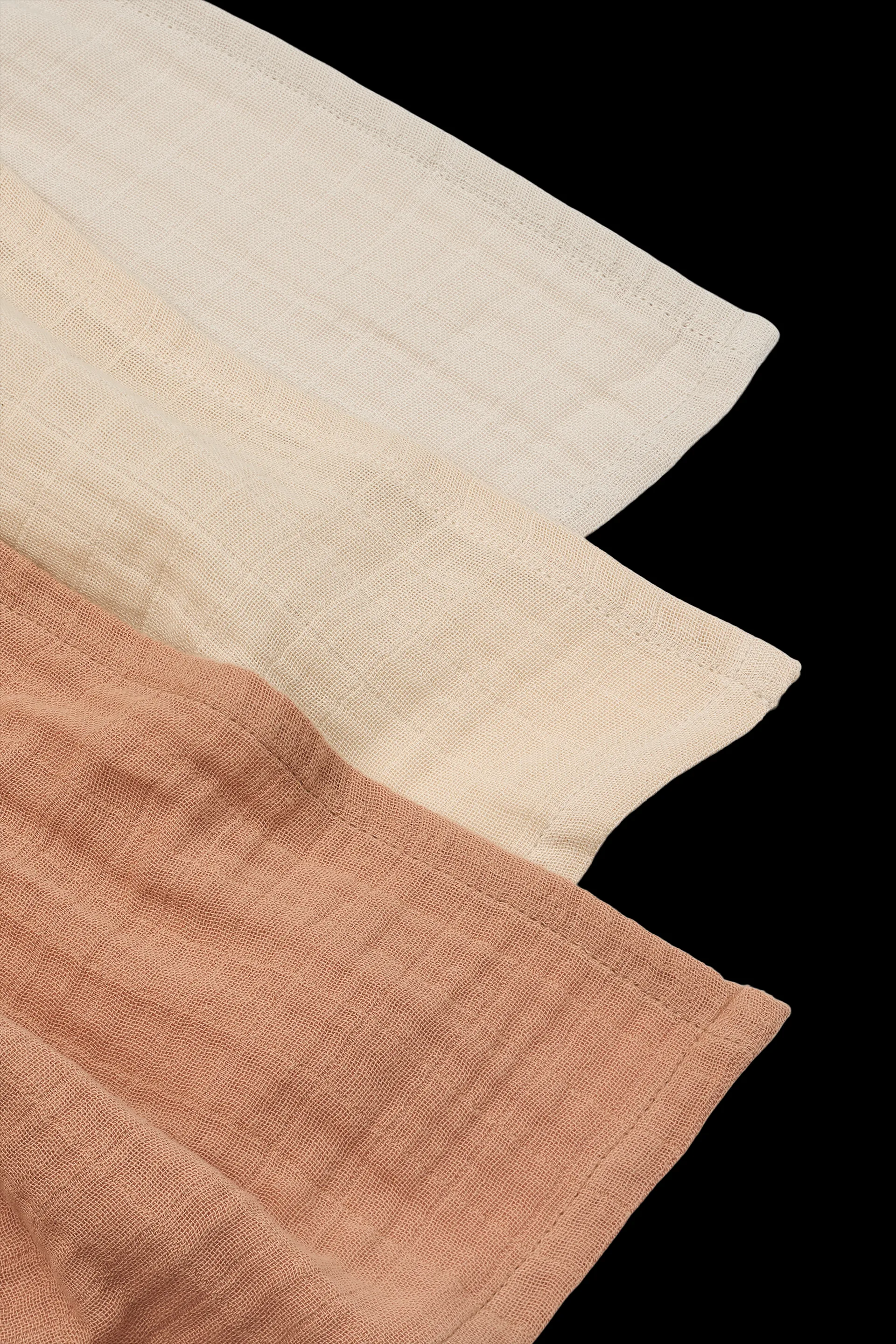 Lewis muslin blanket 3 pieces 65x65 cm, Tuscany rose mix Liewood