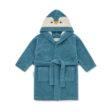 Lily bathrobe, Penguin oceanview mix - 3-4 years - Liewood