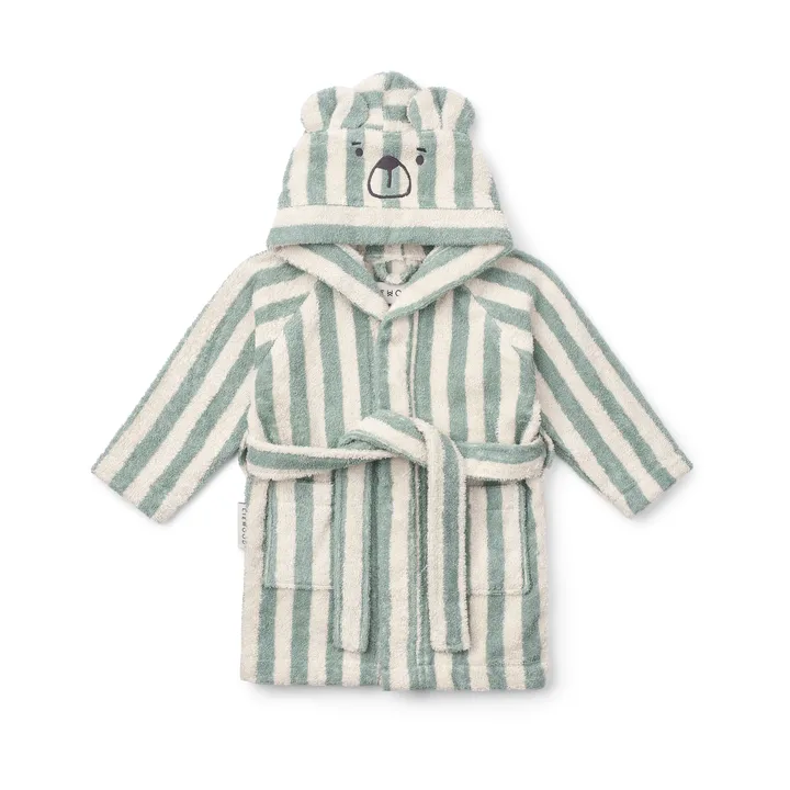 Lily bathrobe peppermint crème de la crème stripe - 1–2 years - Liewood