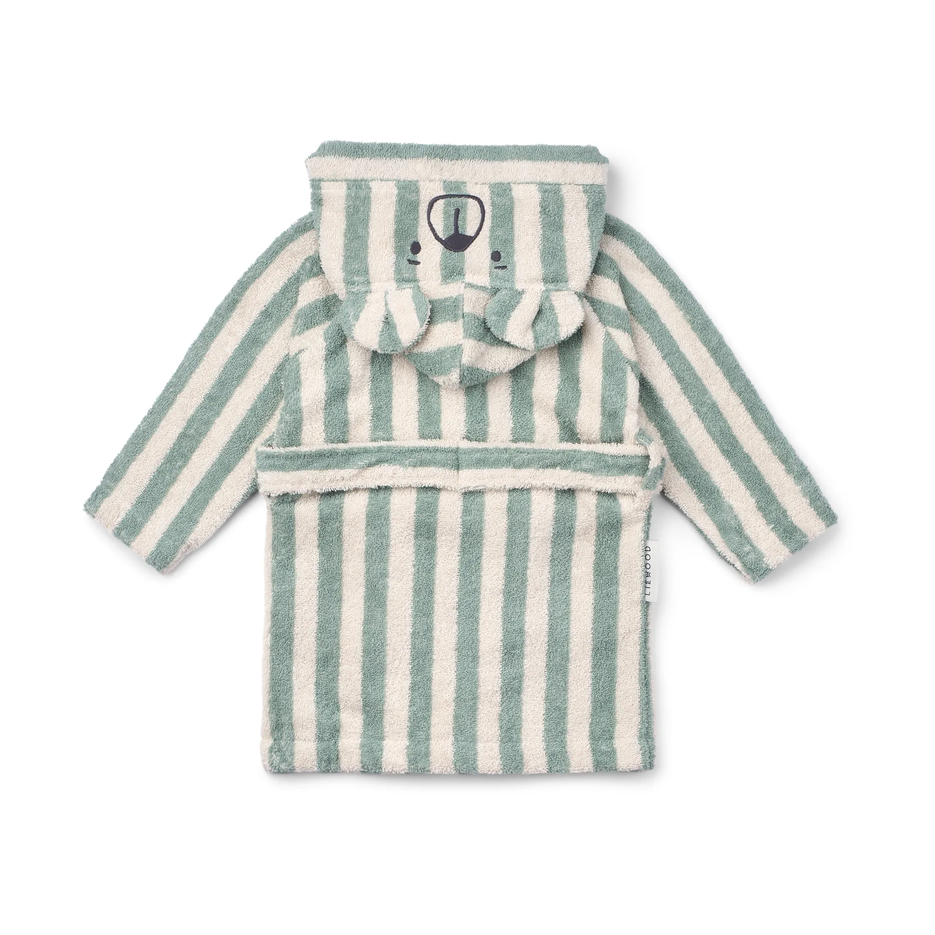 Lily bathrobe peppermint crème de la crème stripe, 1–2 years Liewood